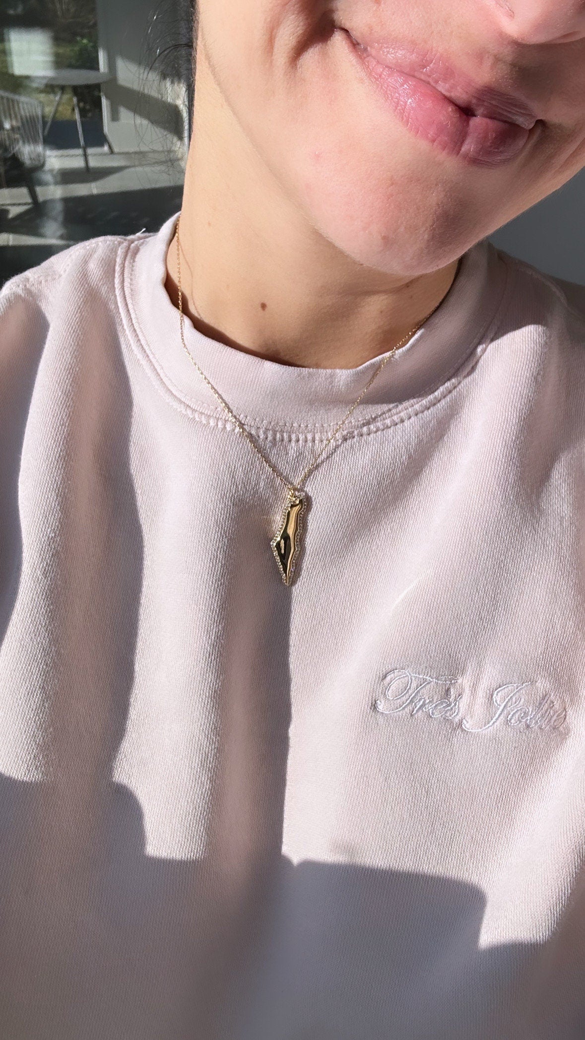 Map of Israel necklace | Israel choker | Israel necklace | map of Israel choker | Israel jewelry