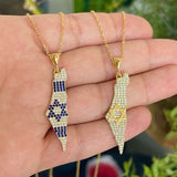 Pave map of Israel necklace | Israel choker | Israel necklace | map of Israel choker with diamonds | Pave Israel jewelry