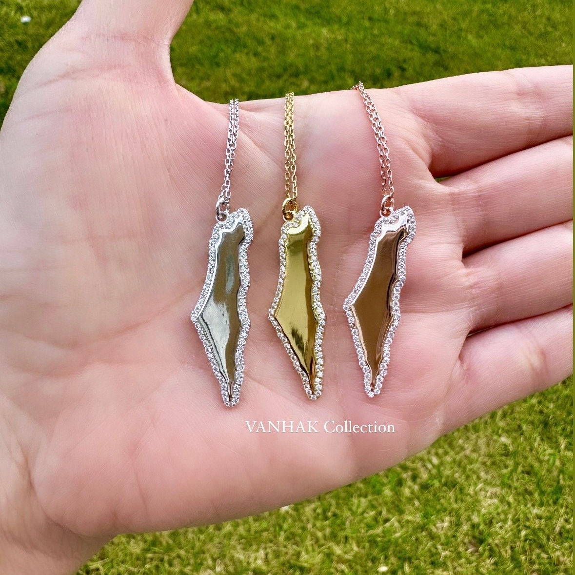 Map of Israel necklace | Israel choker | Israel necklace | map of Israel choker | Israel jewelry
