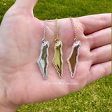 Map of Israel necklace | Israel choker | Israel necklace | map of Israel choker | Israel jewelry