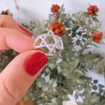 Chai ring | Star of David ring | Jewish star ring | חי ring | Hebrew jewelry | Jewish star jewelry |available in sizes 4-10!