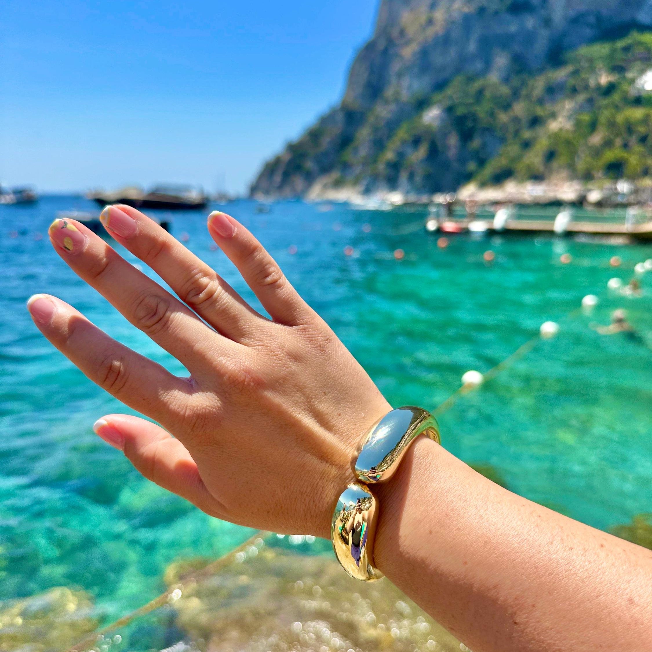 18K gold filled Olivia cuff | jumbo gold filled Olivia bracelet | trendy gold filled extra large cuff