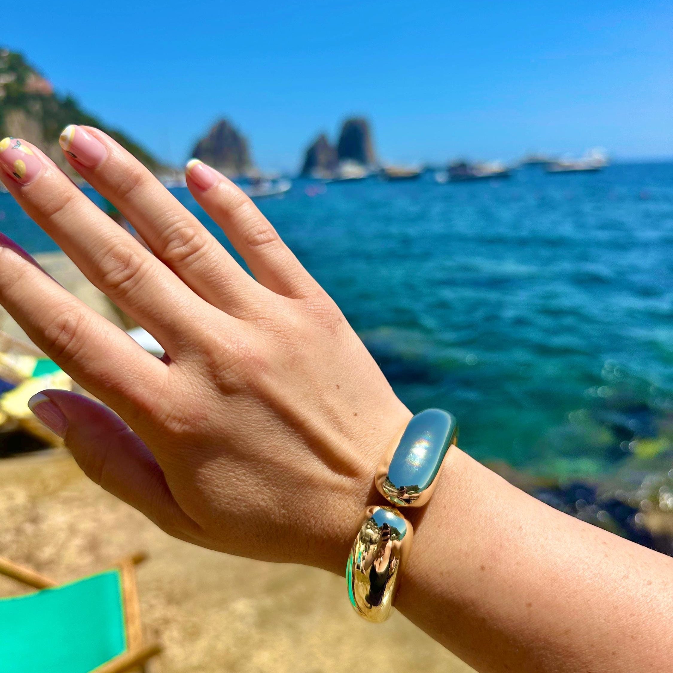 18K gold filled Olivia cuff | jumbo gold filled Olivia bracelet | trendy gold filled extra large cuff