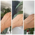 Sterling silver gold plated hand chains