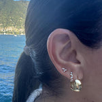 1” hollow chunky hoop earrings/ hoops. 18K gold filled. Won’t tarnish. Gold filled hoops. Gold filled earrings.