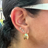 1” hollow chunky hoop earrings/ hoops. 18K gold filled. Won’t tarnish. Gold filled hoops. Gold filled earrings.