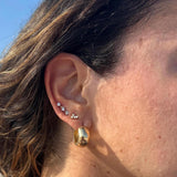 1” hollow chunky hoop earrings/ hoops. 18K gold filled. Won’t tarnish. Gold filled hoops. Gold filled earrings.