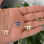 Sterling silver and gold plated enamel chai necklace | enamel חי necklace | beautiful chai necklace