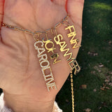 As seen on Caroline Baudino. Personalized Pave Name Charms. Diamond Charms. CZ charms. Custom name charms on Shop with Caroline.