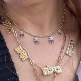 Bubble nameplate mommy necklace. Mom necklace. Mother’s necklace. Names necklace. Mommy bubble necklace.