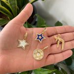 CHARMS! Heart charm. Star charm. Personalized charms. Name charm. Letter charm. Date charm. Jewish star charm. Star of David charm Eye charm