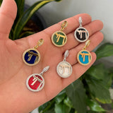 CHARMS! Star charm. Jewish star charm. Magen David charm. Chai charm. Star of David charm.