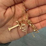 As seen on Teggy French. Personalized Pave Name Charms. Diamond Charms. Custom name charms. Jumbo Initial charm Date charm Anniversary charm
