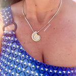 18K gold-filled Arielle shell necklace | shell necklace | gold chain shell necklaces | shell choker gold and silver | trendy necklace |
