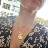 18K gold-filled Arielle shell necklace | shell necklace | gold chain shell necklaces | shell choker gold and silver | trendy necklace |
