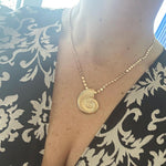 18K gold-filled Arielle shell necklace | shell necklace | gold chain shell necklaces | shell choker gold and silver | trendy necklace |