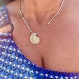 Julia pearls and shells charm necklace | Lauren sea life charm necklace with orange chord | summer jewelry | summer necklace