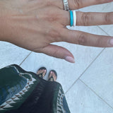 Colorful Enamel Rings and Bands in Sterling Silver gold plated (as pictured) | rainbow enamel ring | Alyssa enamel stack ring